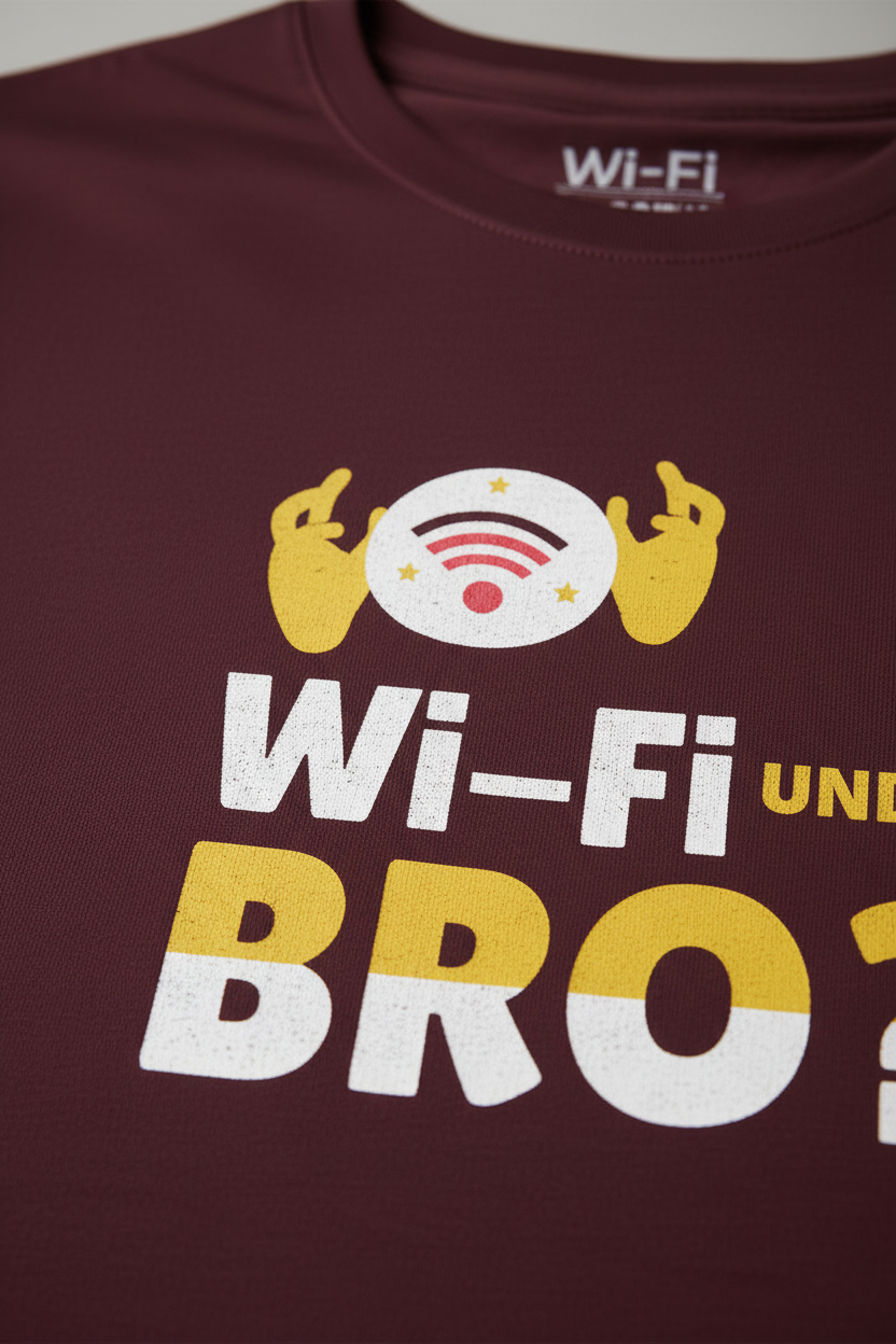 Wifi Unda Bro? – Telugu Slang Supima T-Shirt