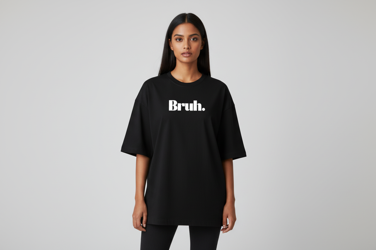 Bruh - Unisex Terry Oversized Tee