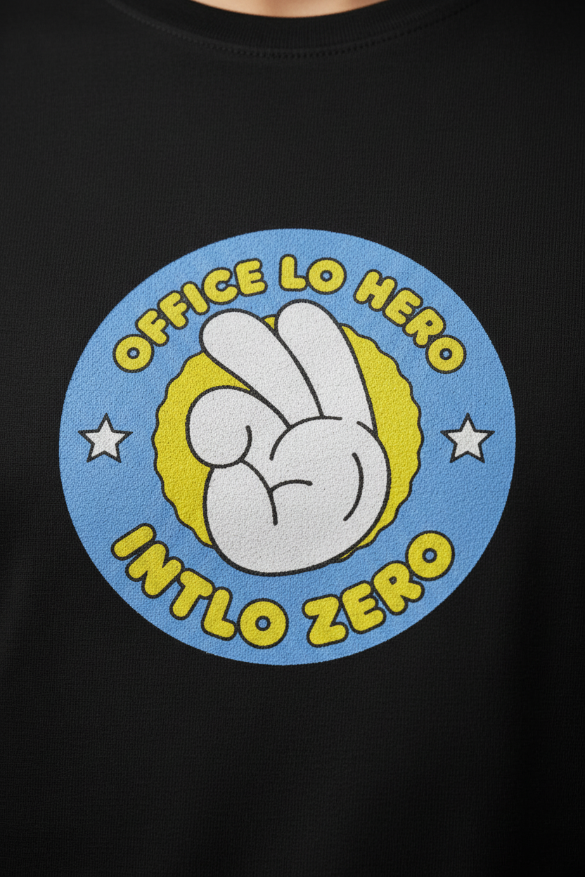 Office Lo Hero – Telugu Slang Supima T-Shirt