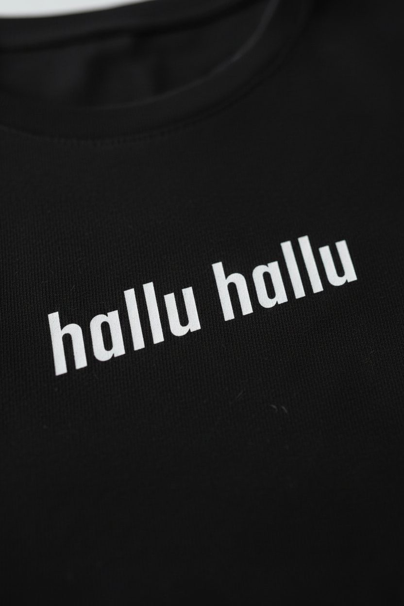 Hallu Hallu – Hyderabadi Slang Supima T-Shirt