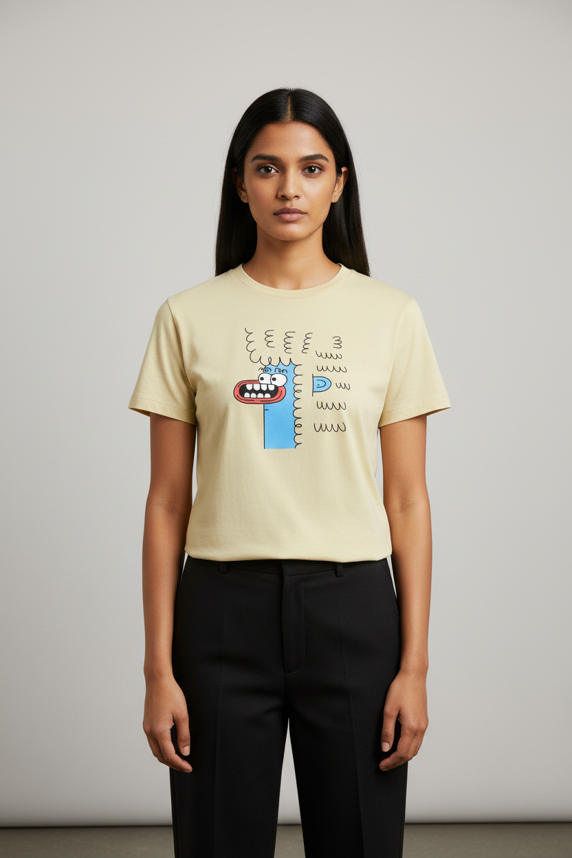 Offset Human Tee