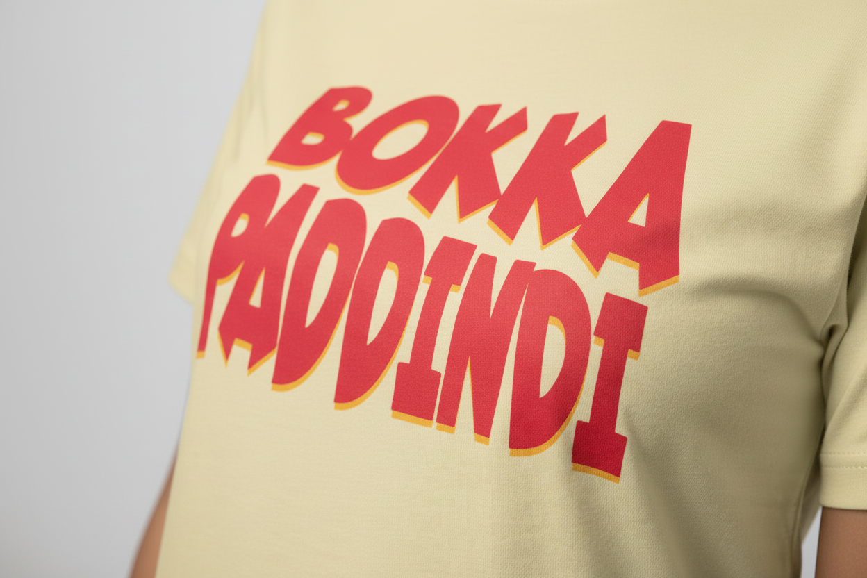 Bokka Paddindi – Telugu Slang Supima T-Shirt