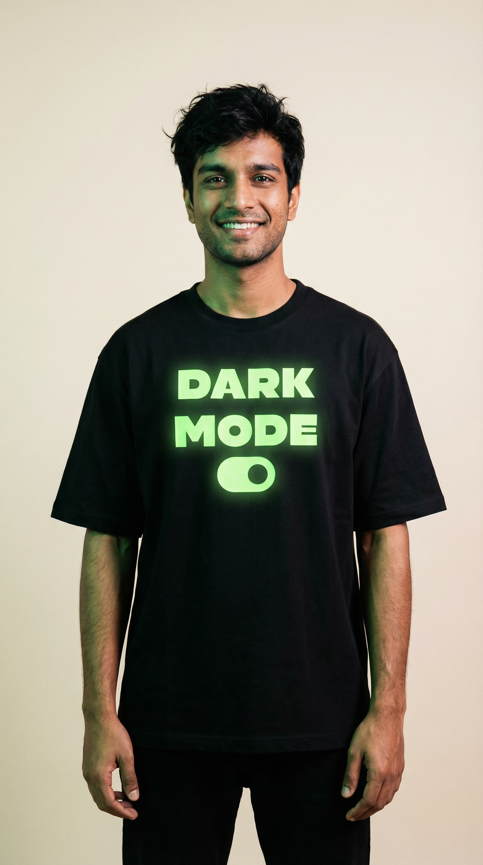 Dark Mode [Glow In The Dark] - Oversized Unisex Developer T Shirt