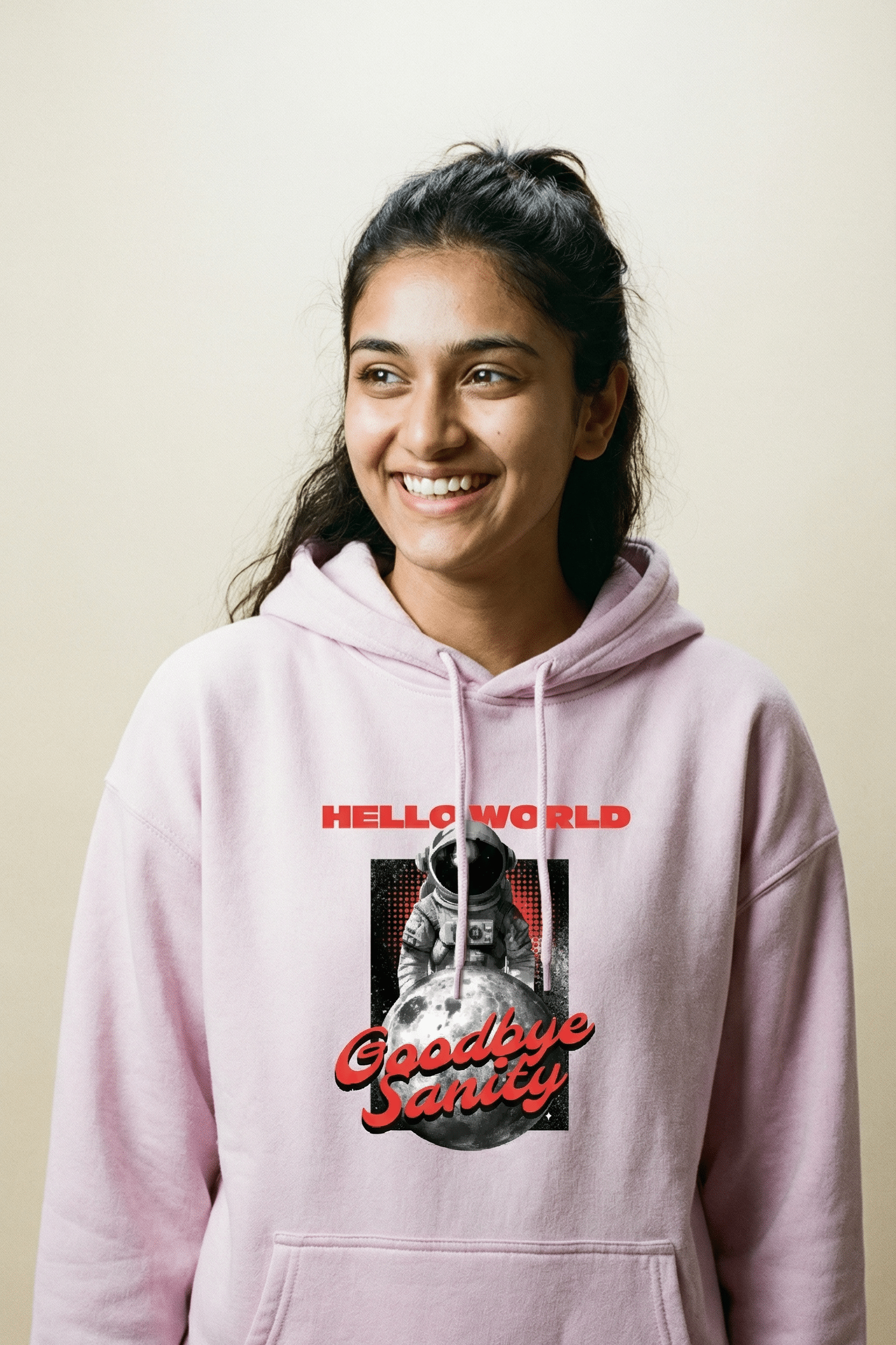 Hello World Goodbye Sanity - Unisex Oversized Hoodie
