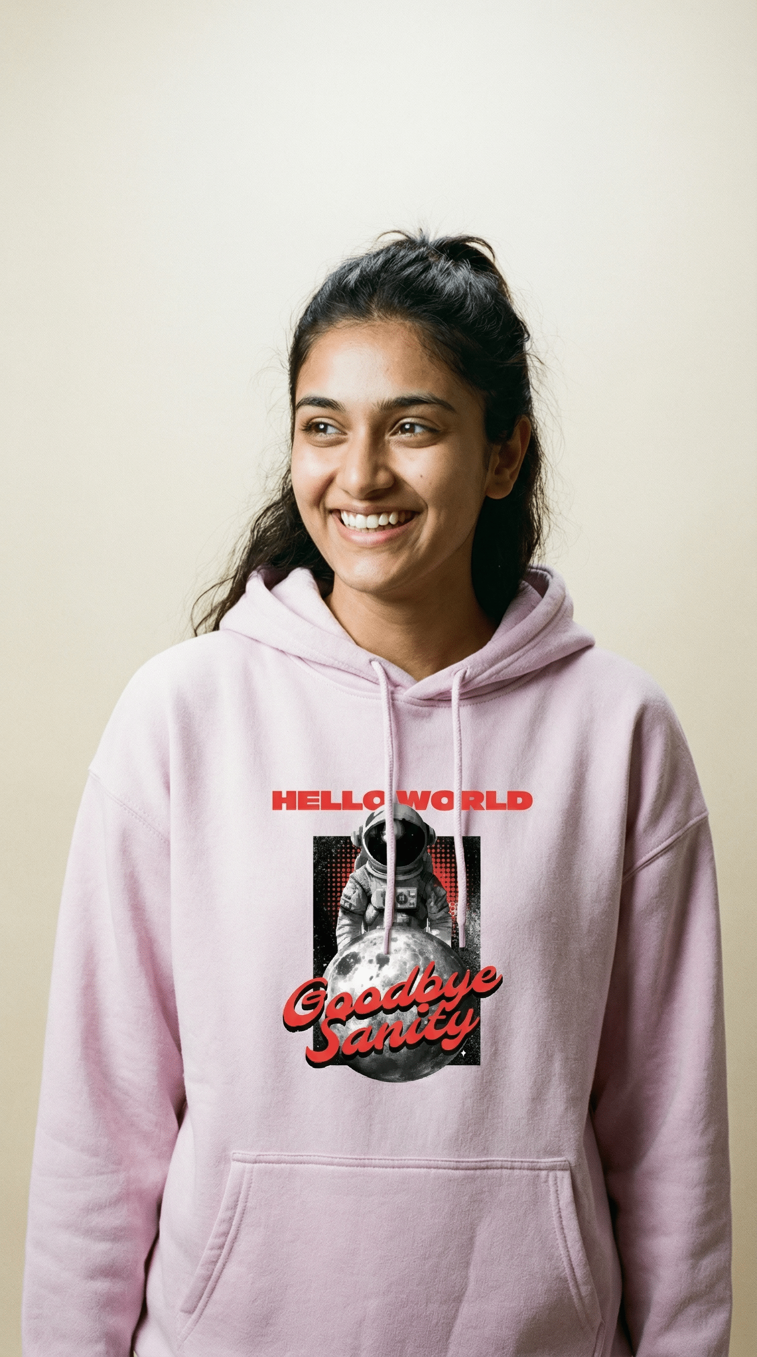 Hello World Goodbye Sanity - Unisex Oversized Hoodie