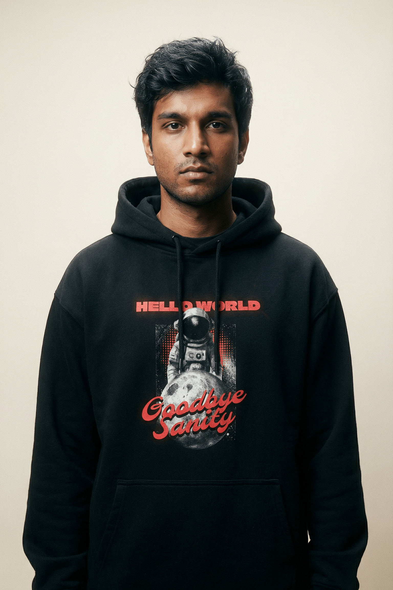 Hello World Goodbye Sanity - Unisex Oversized Hoodie