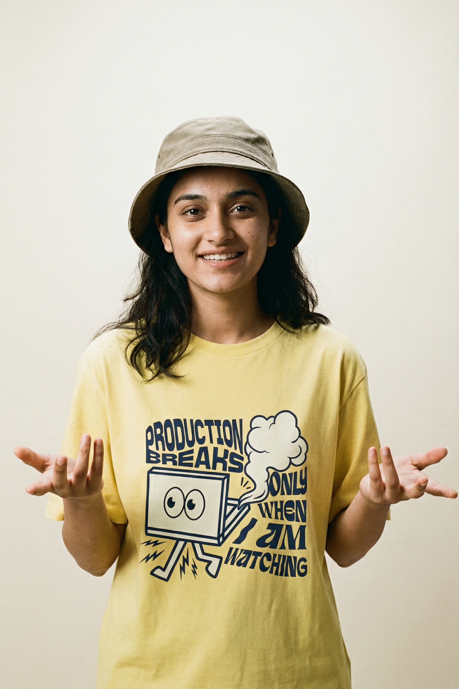 Production Breaks When I'm Watching - Unisex T-Shirt