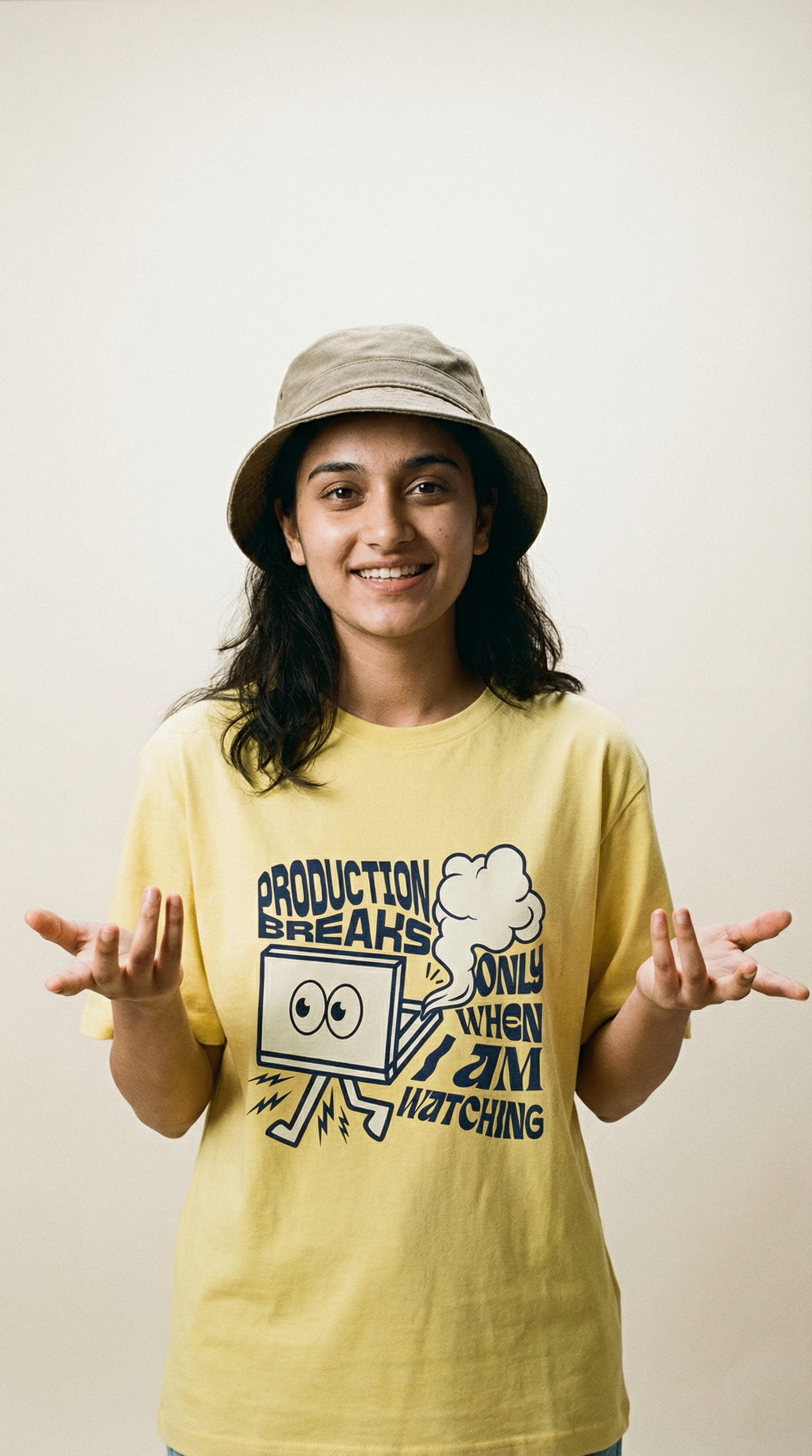 Production Breaks When I'm Watching - Unisex T-Shirt