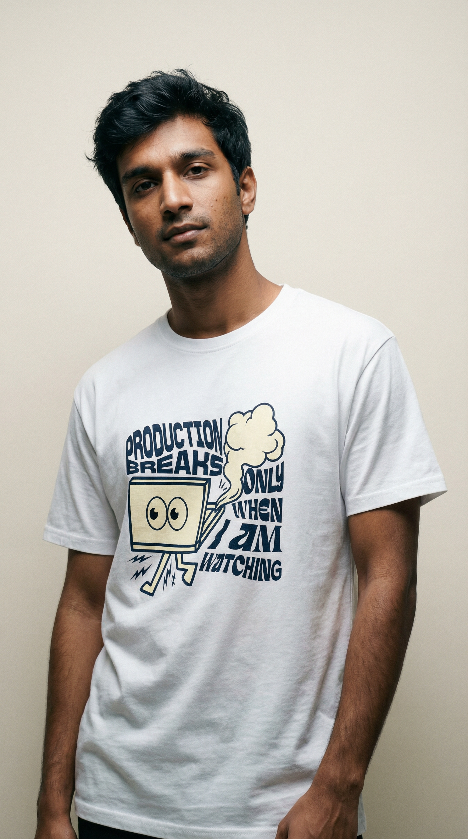 Production Breaks When I'm Watching - Unisex T-Shirt